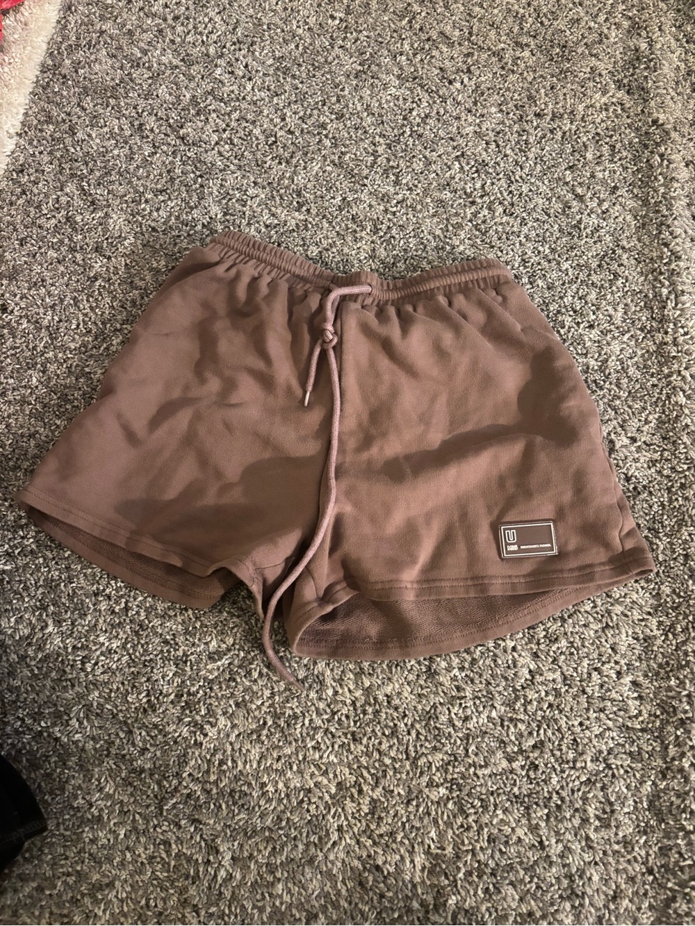 Men's Brown Drawstring Athletic Shorts